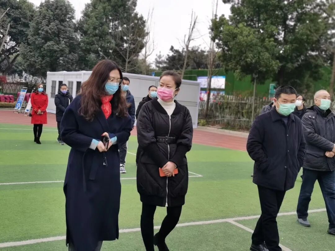 【火一动态】市区督查组督查视导我校疫情防控和开学准备工作